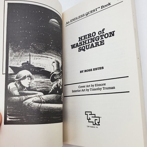 Dungeons & Dragons Endless Quest Book Hero Washington Square Top Secret 1983 TSR - Picture 3 of 11